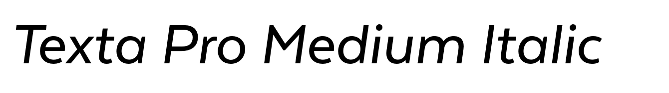Texta Pro Medium Italic